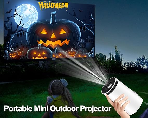 Mini Projector 4K 1080P Wifi, Compatible with Mobilephone
